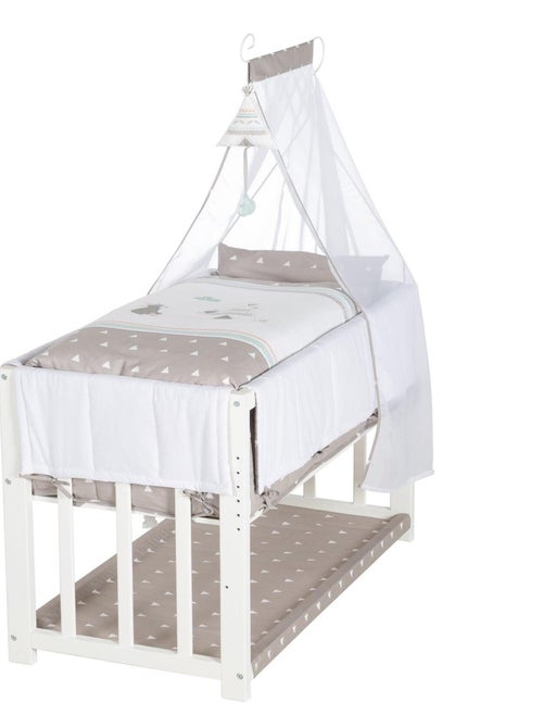 ROBA Cuna colecho "Indibear" 4 en 1 + equipamiento completo - Kiabi