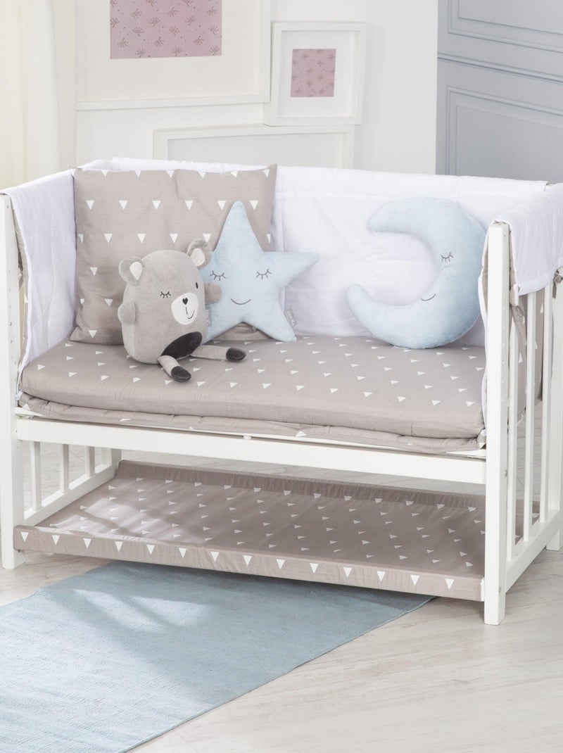 ROBA Cuna colecho "Indibear" 4 en 1 + equipamiento completo Blanco - Kiabi