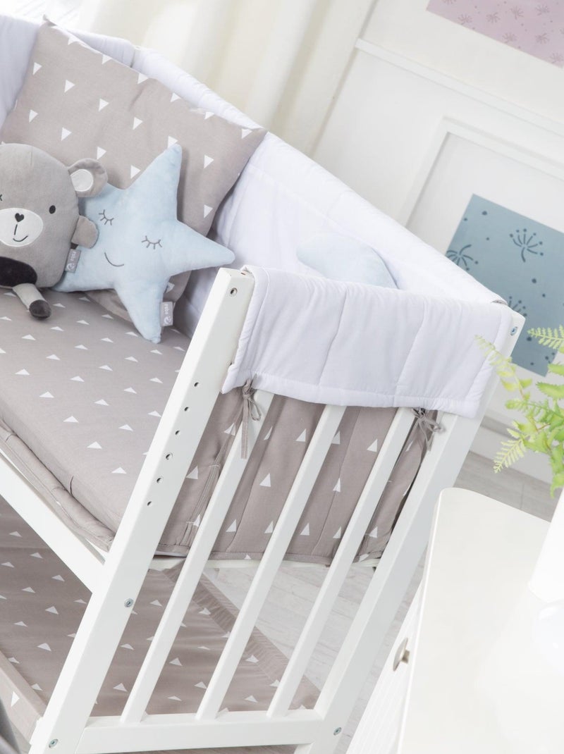 ROBA Cuna colecho "Indibear" 4 en 1 + equipamiento completo Blanco - Kiabi