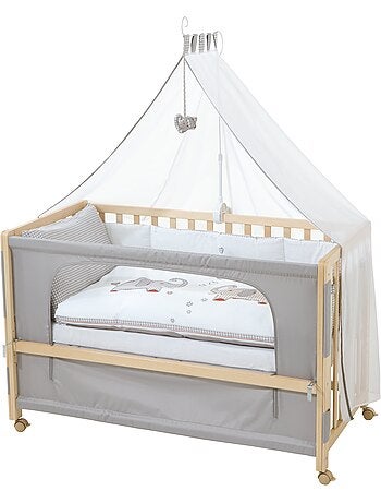 ROBA Cuna colecho "Jumbotwins" 60 x 120 cm + equipamiento completo