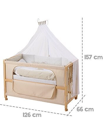 ROBA Cuna colecho "Liebhabaer" 60 x 120 cm + equipamiento completo