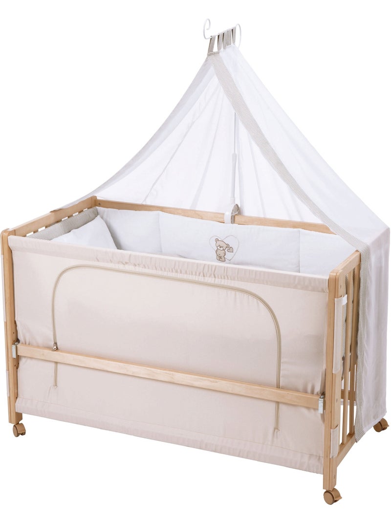 ROBA Cuna colecho "Liebhabaer" 60 x 120 cm + equipamiento completo Madera natural - Kiabi