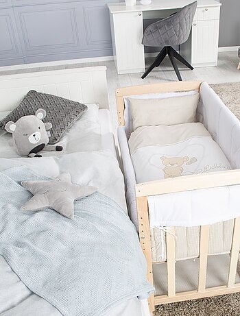 ROBA Cuna colecho "Liebhabear" 4 en 1 + equipamiento completo