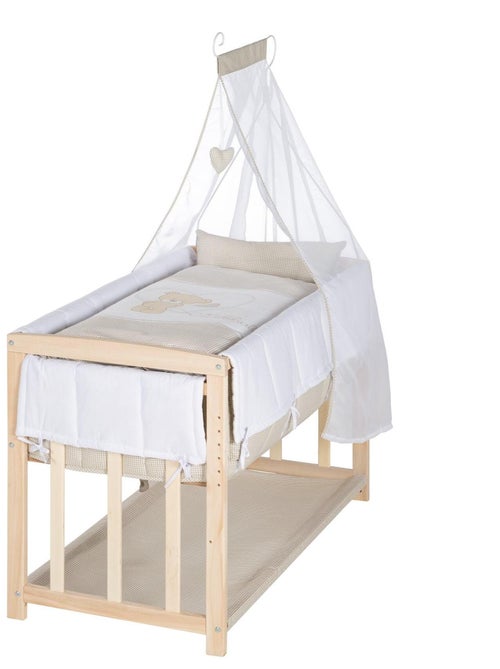 ROBA Cuna colecho "Liebhabear" 4 en 1 + equipamiento completo - Kiabi