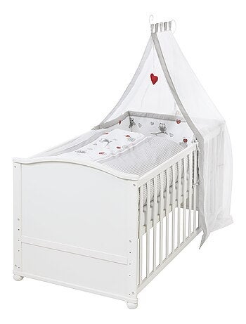 ROBA Cuna evolutiva completa "Adam & Eule" - 70x140 + equipamiento completo