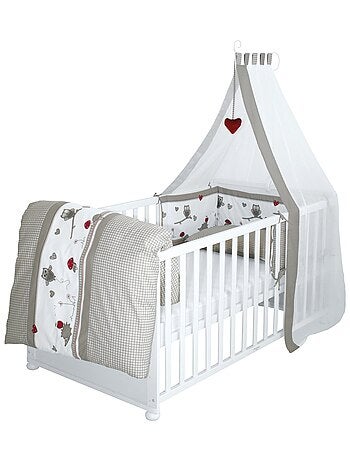 ROBA Cuna evolutiva completa "Adam & Eule" - 70x140 + equipamiento completo