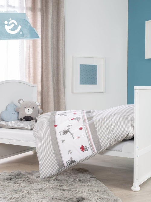 ROBA Cuna evolutiva completa "Adam & Eule" - 70x140 + equipamiento completo - Kiabi