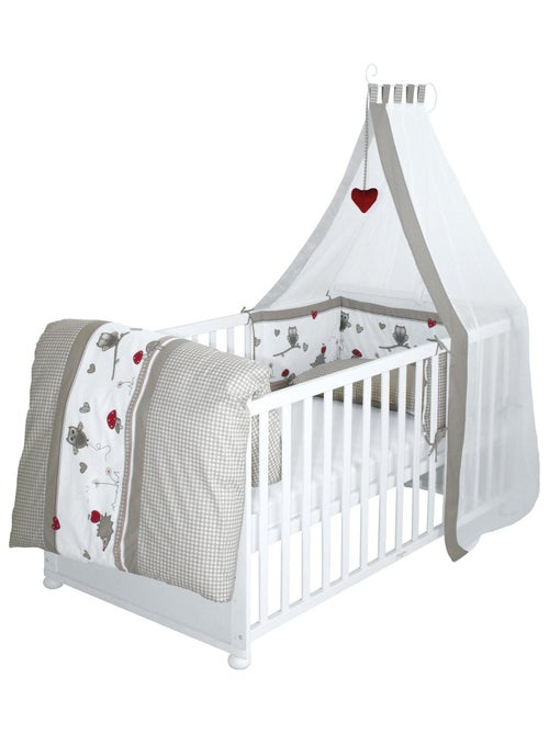 ROBA Cuna evolutiva completa "Adam & Eule" - 70x140 + equipamiento completo - Kiabi