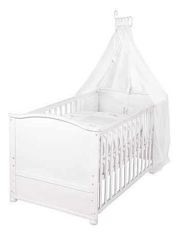 ROBA Cuna evolutiva completa "Fox & Bunny" - 70x140 + equipamiento completo