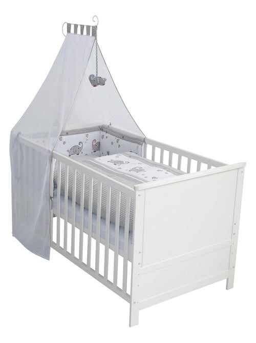 ROBA Cuna evolutiva completa "Jumbotwins" - 70x140 + equipamiento completo - Kiabi