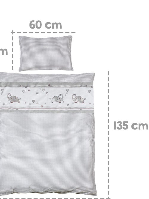 ROBA Cuna evolutiva completa "Jumbotwins" - 70x140 + equipamiento completo - Kiabi