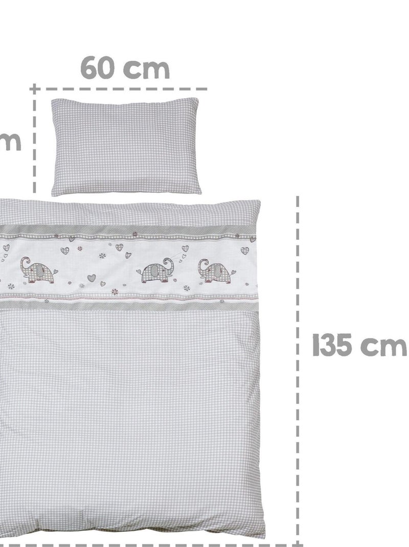 ROBA Cuna evolutiva completa "Jumbotwins" - 70x140 + equipamiento completo Blanco - Kiabi