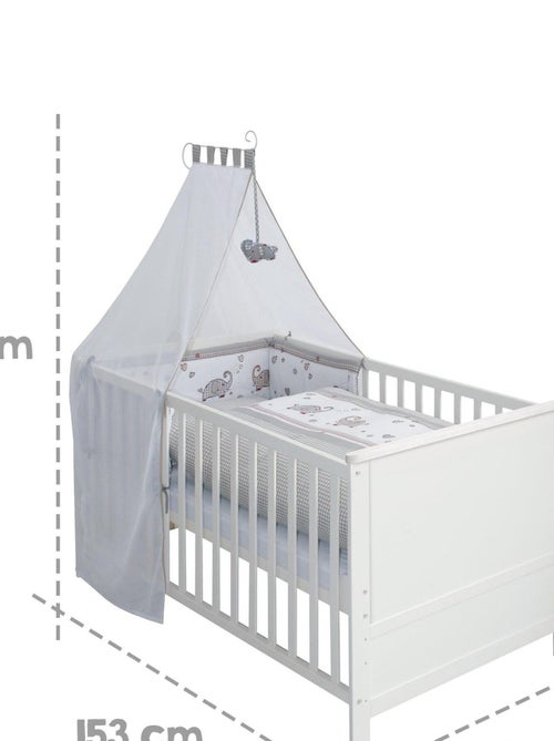 ROBA Cuna evolutiva completa "Jumbotwins" - 70x140 + equipamiento completo - Kiabi