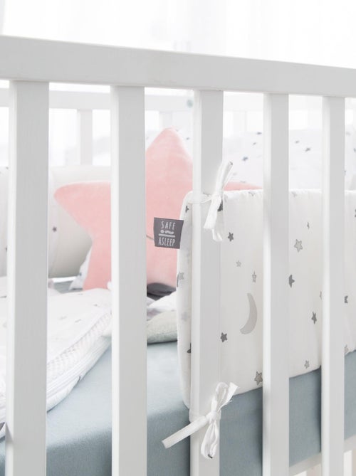ROBA Cuna evolutiva completa "Sternenzauber" blanco - 70x140 + equipamiento completo - Kiabi