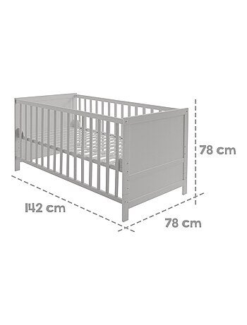 ROBA Cuna evolutiva completa "Sternenzauber" blanco - 70x140 + equipamiento completo