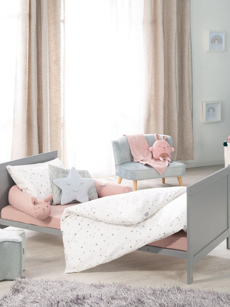 ROBA Cuna evolutiva completa "Sternenzauber" gris - 70x140 + equipamiento completo Gris - Kiabi