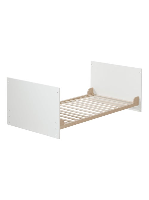 ROBA Cuna evolutiva "Gabriella" - 70x140 - altura ajustable - 0 a 7 años - blanco/decoración madera - Kiabi