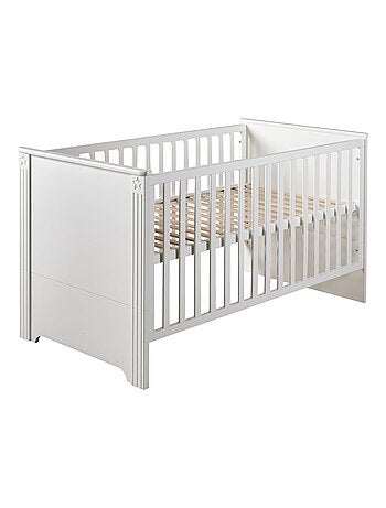 ROBA Cuna evolutiva "Maxi" - 70x140 - Convertible - Altura ajustable - Blanco