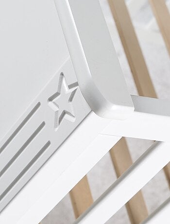 ROBA Cuna evolutiva "Maxi" - 70x140 - Convertible - Altura ajustable - Blanco