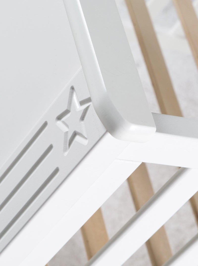 ROBA Cuna evolutiva "Maxi" - 70x140 - Convertible - Altura ajustable - Blanco Blanco - Kiabi