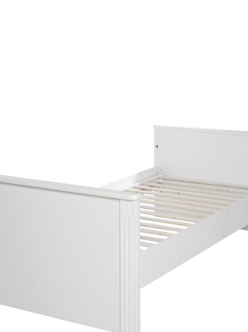 ROBA Cuna evolutiva "Maxi" - 70x140 - Convertible - Altura ajustable - Blanco Blanco - Kiabi