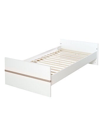 ROBA Cuna evolutiva "Moritz" - 70x140 - convertible - altura ajustable - blanco/decoración Luna elm