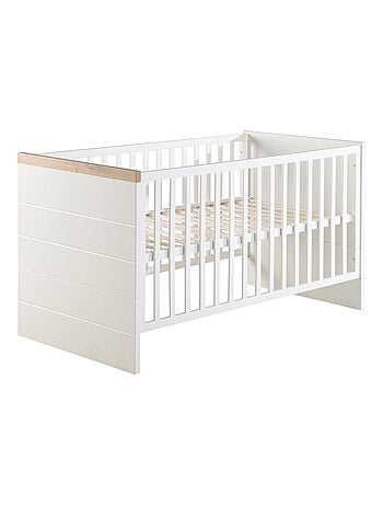 ROBA Cuna evolutiva "Nele" - 70x140 - Altura ajustable - 0 a 7 años - Blanco/decoración