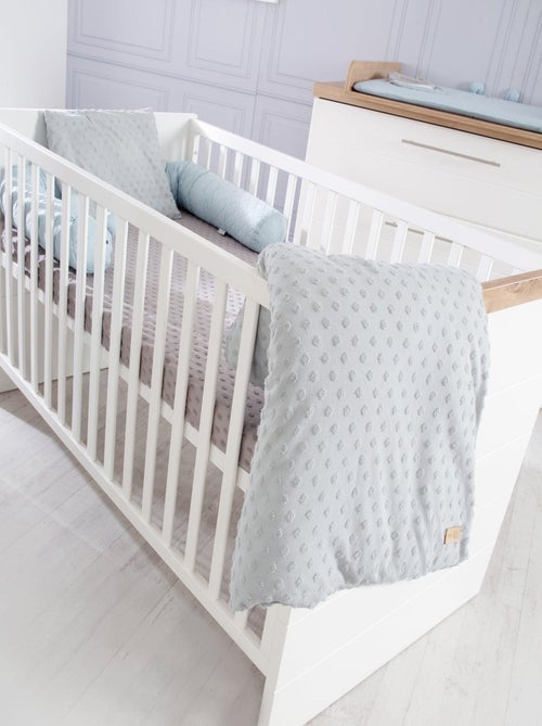 ROBA Cuna evolutiva "Nele" - 70x140 - Altura ajustable - 0 a 7 años - Blanco/decoración - Kiabi