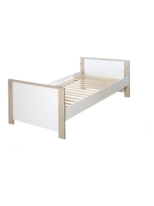 ROBA Cuna evolutiva "Olaf" - 70x140 - Altura ajustable - 3 barrotes extraíbles - decoración madera - Kiabi