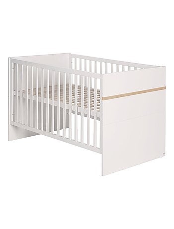 ROBA Cuna evolutiva "Pia" - 70x140 - convertible - altura ajustable - blanco/decoración 'San Remo'