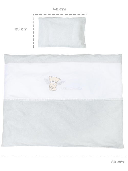 ROBA Cuna Heartbreaker 40x90 cm + equipamiento completo - madera lacada blanca - Kiabi