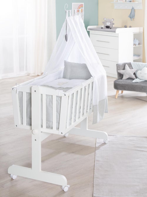 ROBA Cuna Heartbreaker 40x90 cm + equipamiento completo - madera lacada blanca - Kiabi