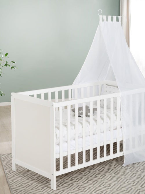 ROBA Cuna multifuncional 60 x 120 cm + equipamiento de cama - Blanco - Kiabi