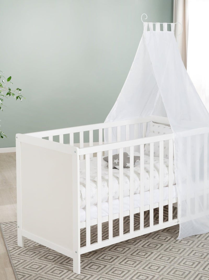 ROBA Cuna multifuncional 60 x 120 cm + equipamiento de cama - Blanco Blanco - Kiabi