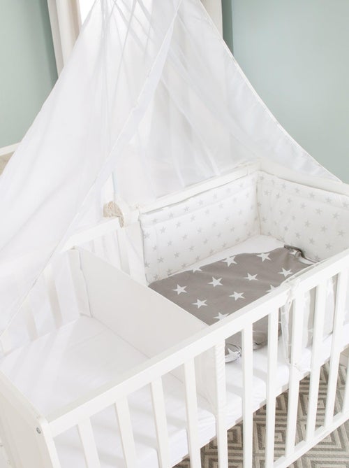 ROBA Cuna multifuncional 60 x 120 cm + equipamiento de cama - Blanco - Kiabi