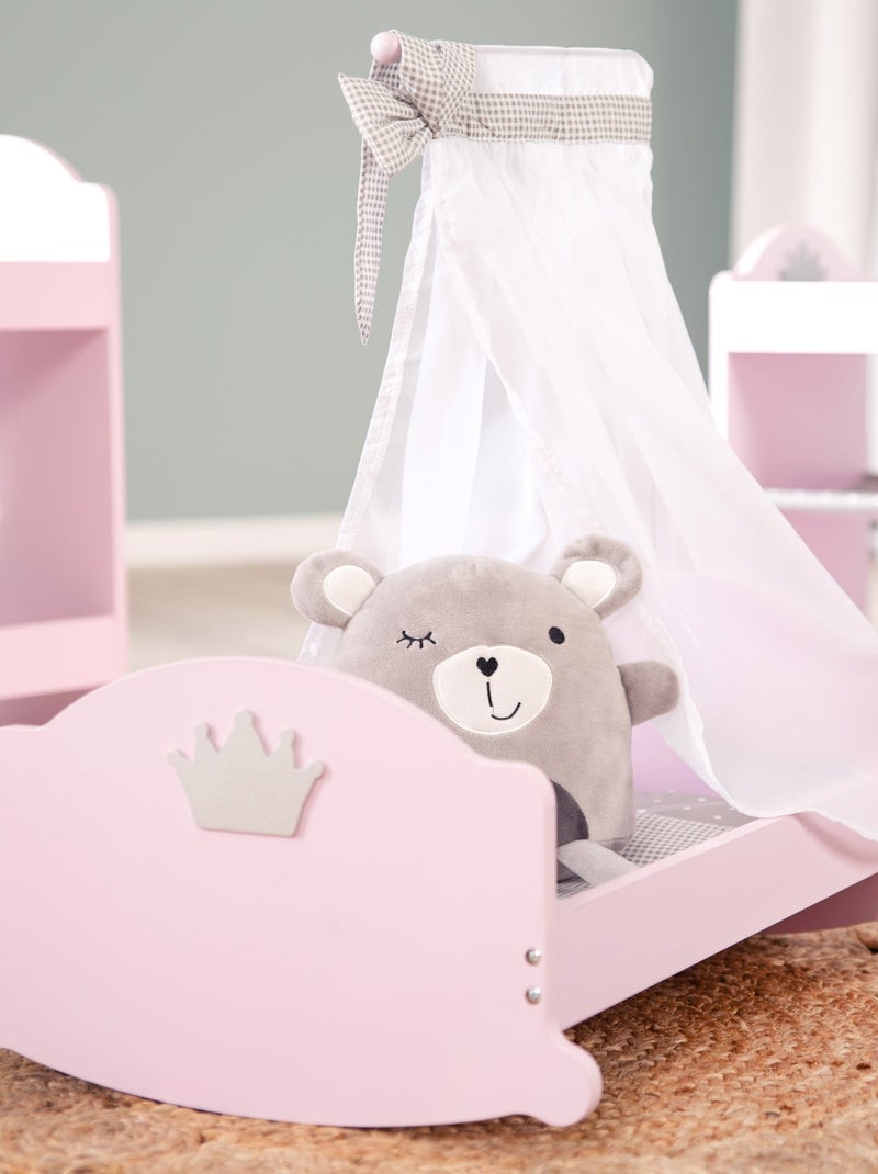 ROBA Cuna para muñecas completa "Princesa Sophie" - incluye textil - rosa/gris Rosa claro - Kiabi