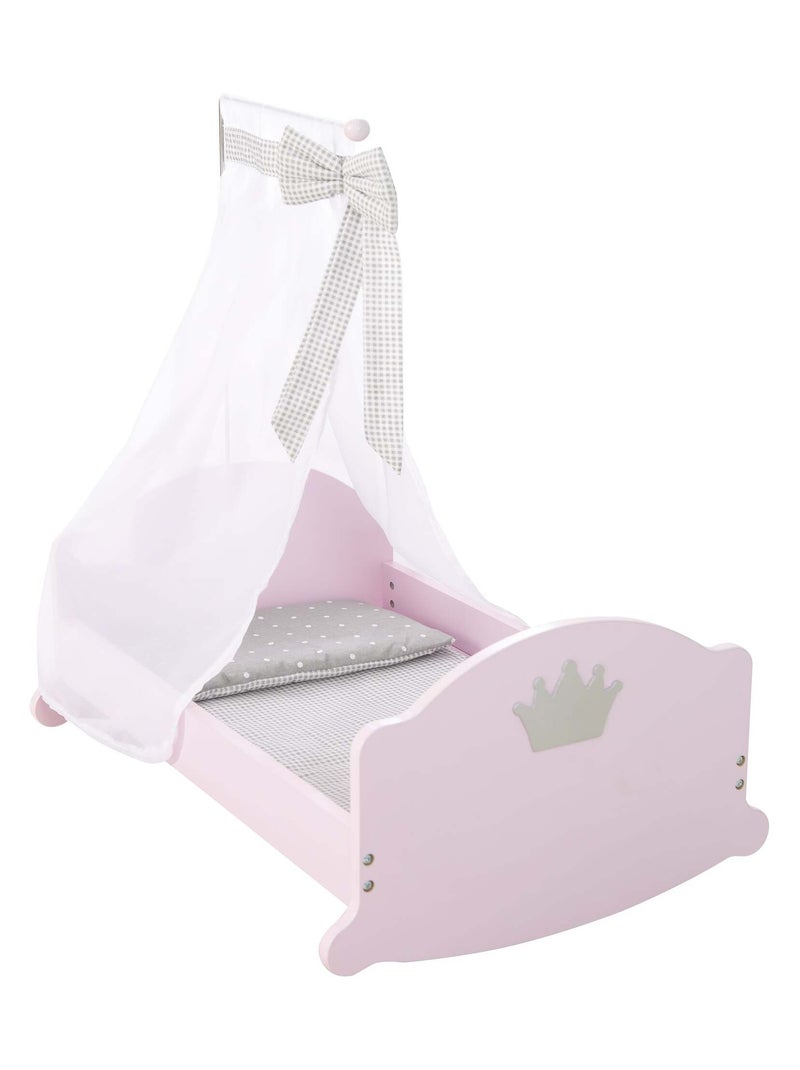 ROBA Cuna para muñecas completa "Princesa Sophie" - incluye textil - rosa/gris Rosa claro - Kiabi