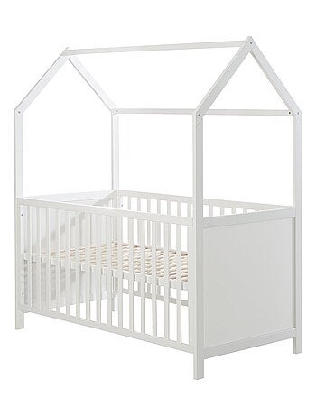 ROBA Cuna tipo casita evolutiva 70x140 - certificada FSC - convertible - altura ajustable