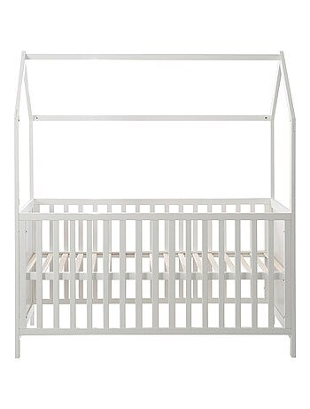 ROBA Cuna tipo casita evolutiva 70x140 - certificada FSC - convertible - altura ajustable