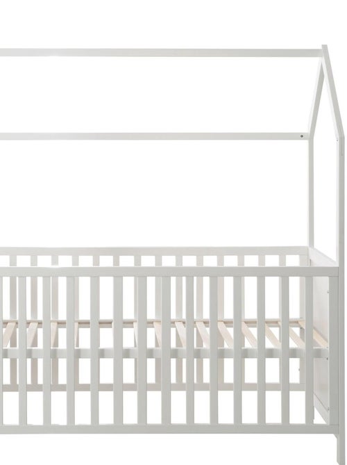 ROBA Cuna tipo casita evolutiva 70x140 - certificada FSC - convertible - altura ajustable - madera - Kiabi