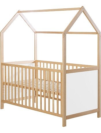 ROBA Cuna tipo casita evolutiva 70x140 - certificada FSC - convertible - altura ajustable