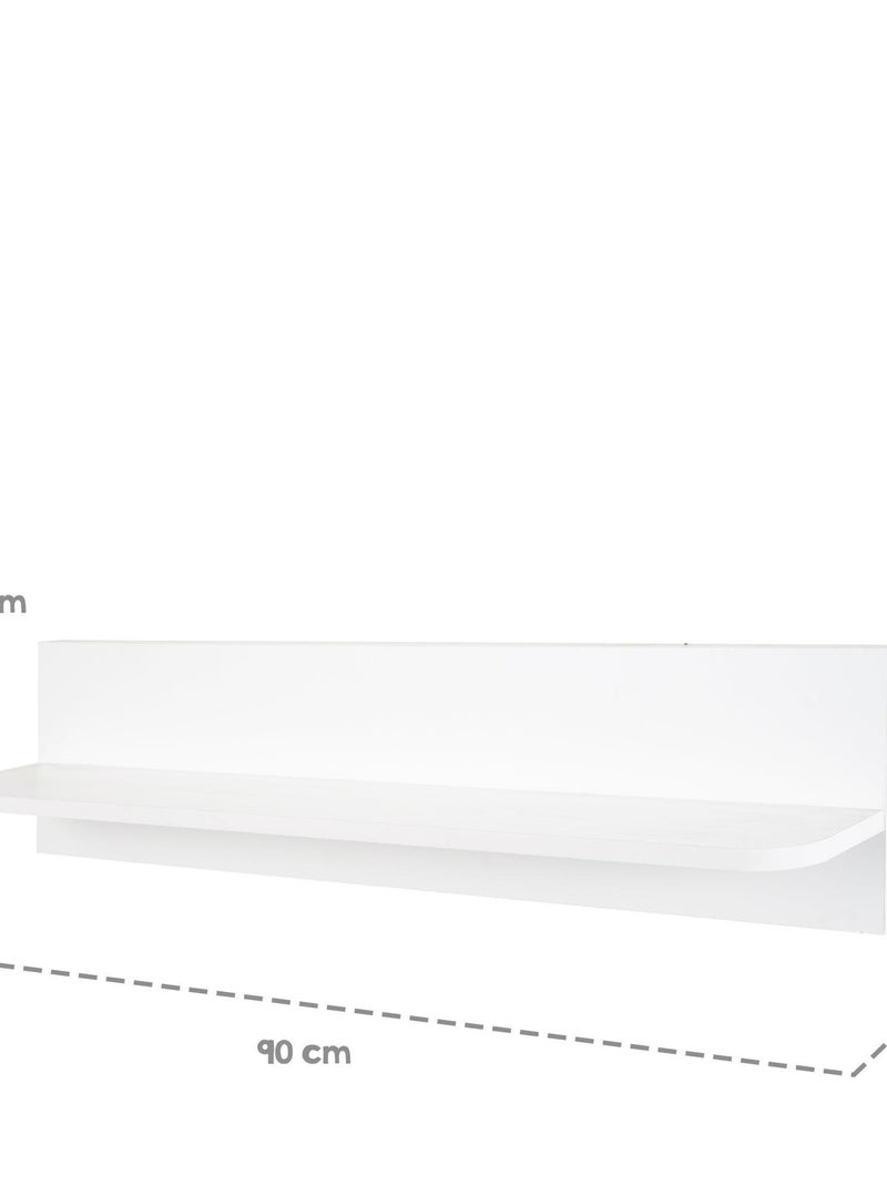 ROBA Estantería mural para habitación infantil - 90 cm - Blanco Blanco - Kiabi