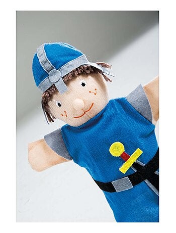 ROBA Juego de 4 marionetas en tela y fieltro - unicornio, princesa, dragón, caballero