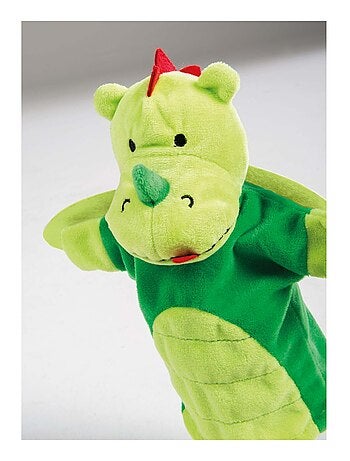 ROBA Juego de 4 marionetas en tela y fieltro - unicornio, princesa, dragón, caballero