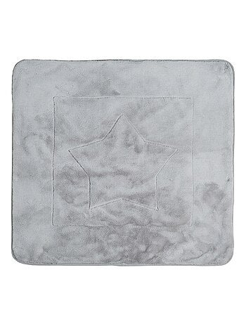 ROBA Manta para bebé "Happy Patch" - 80 x 80 cm - Verde / Gris