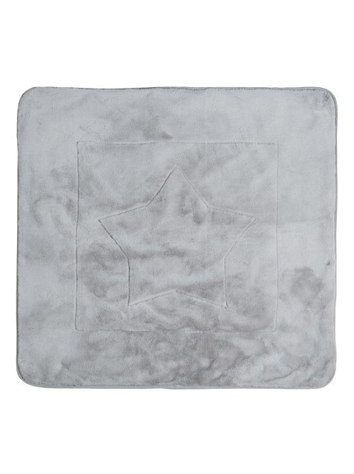 ROBA Manta para bebé "Happy Patch" - 80 x 80 cm - Verde / Gris - Kiabi