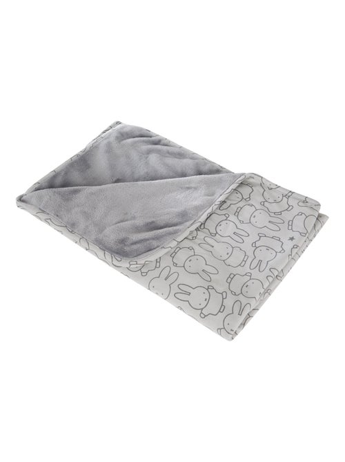 ROBA Manta para bebé "miffy®" - 80 x 80 cm - Gris - Kiabi