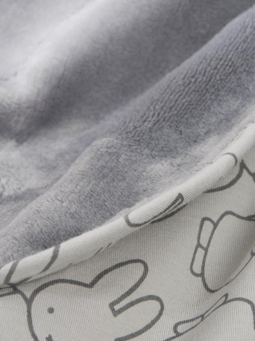 ROBA Manta para bebé "miffy®" - 80 x 80 cm - Gris - Kiabi
