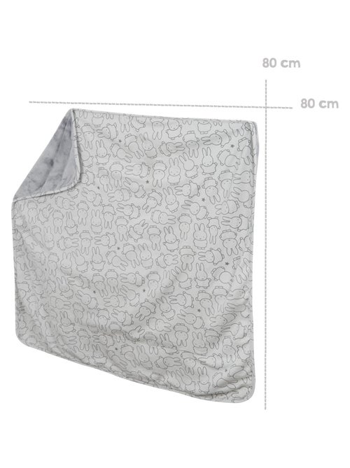 ROBA Manta para bebé "miffy®" - 80 x 80 cm - Gris - Kiabi