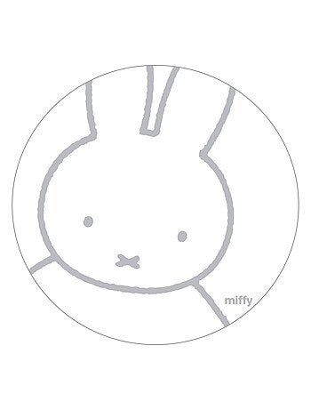 ROBA Parque infantil hexagonal en madera "Miffy" + alfombra de parque - Altura ajustable - Blanco